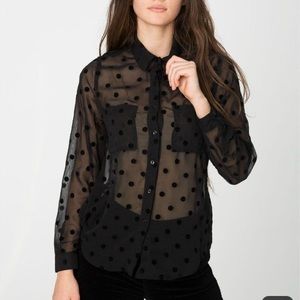 American Apparel chiffon blouse